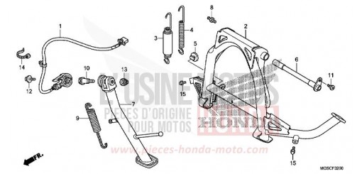 BEQUILLE NC700DC de 2012